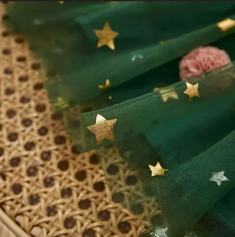 NOEL KIZ ÇOCUK ELBİSESİ bedobee