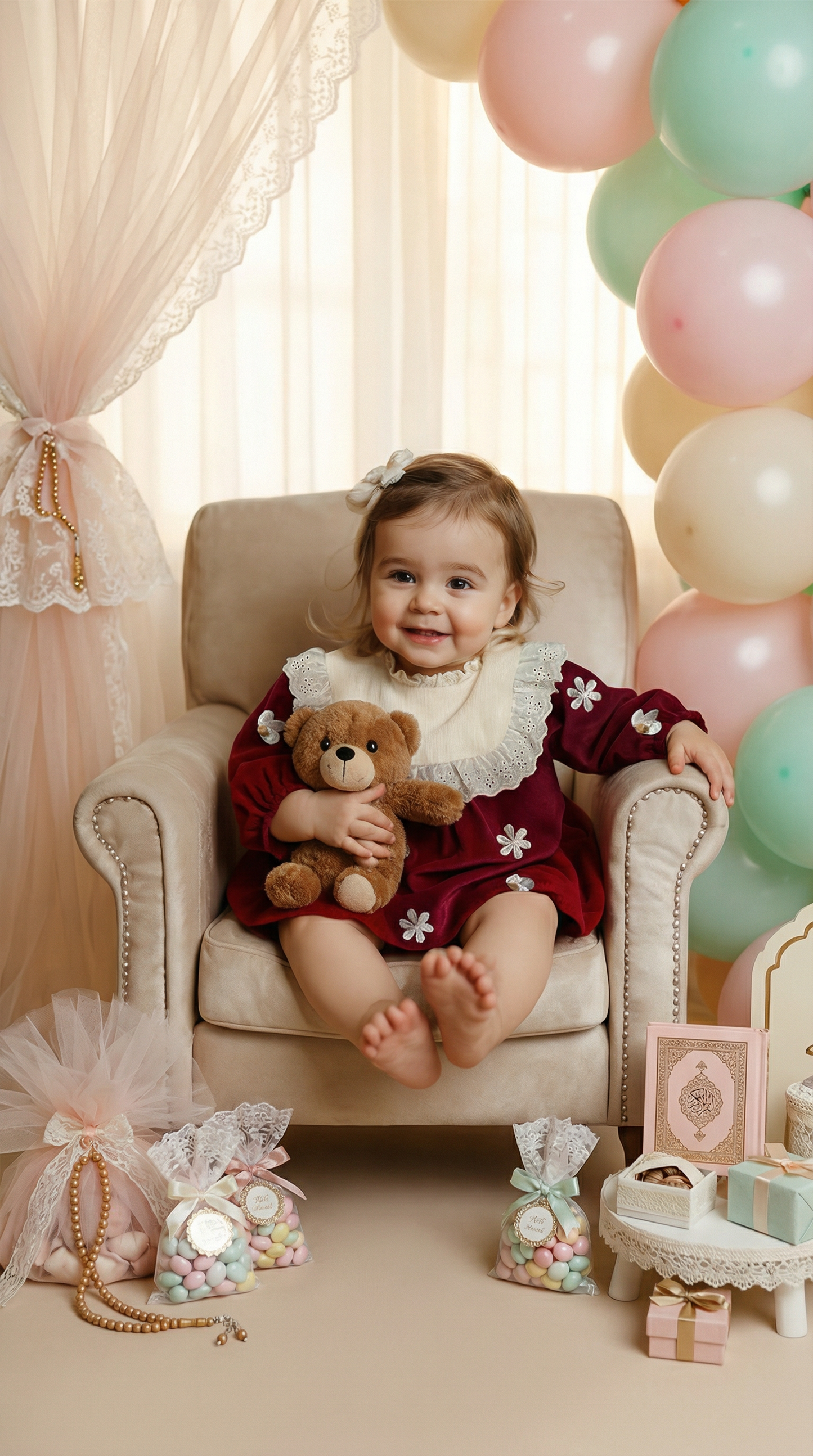 Luna Grace Kadife Romper