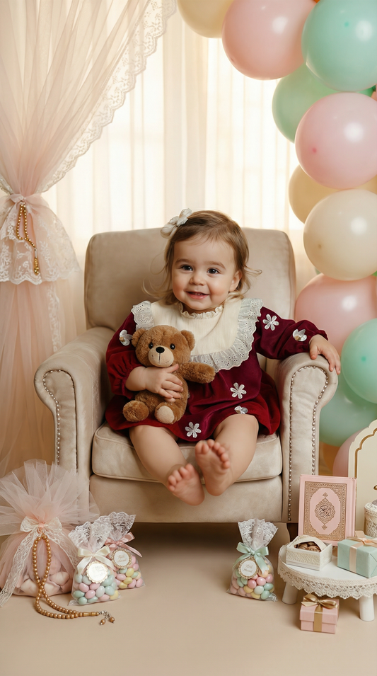 Luna Grace Kadife Romper