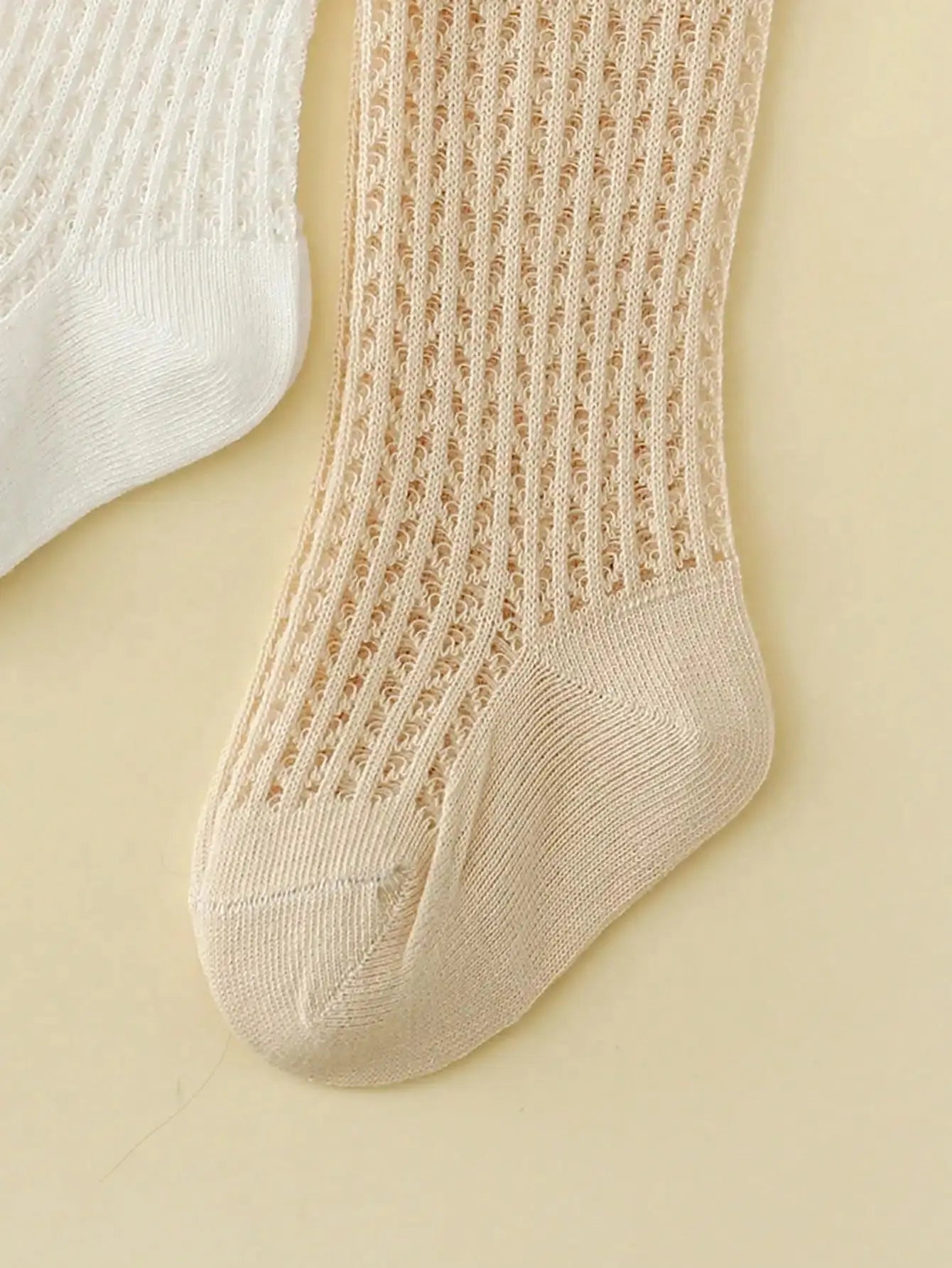 Fiyonklu File Kız Bebek Çorabı bedobee