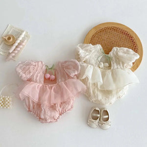 Linda Fırfırlı Romper + Çorap