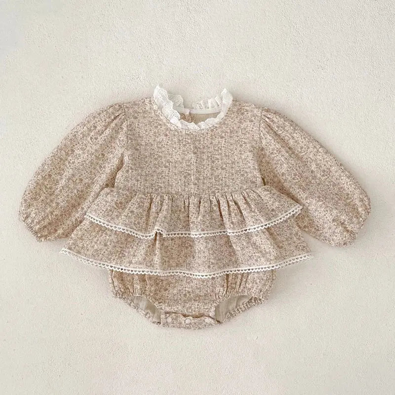 Çiçekli Romper bedobee