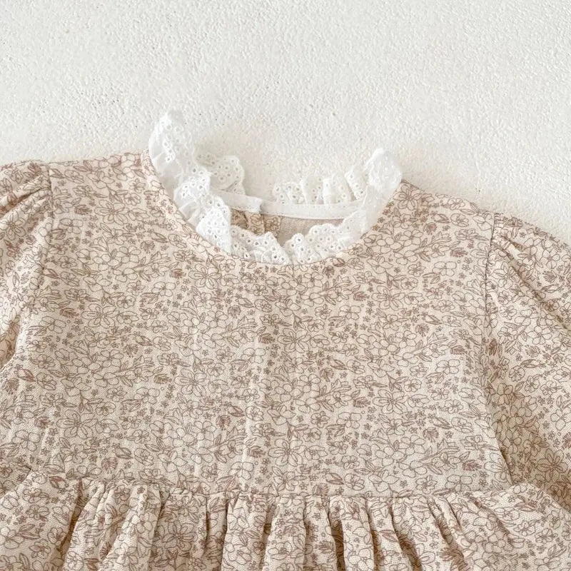 Çiçekli Romper bedobee