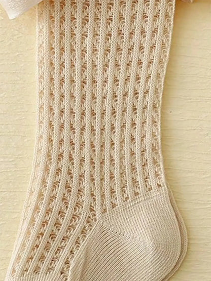 3 Çift Fiyonklu Kız Bebek Çorabı 0001 bedobee