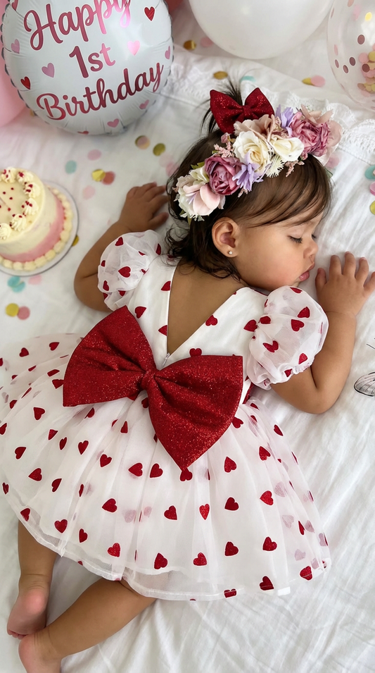 Ruby Love – Kalp Fiyonklu Özel Gün Elbisesi